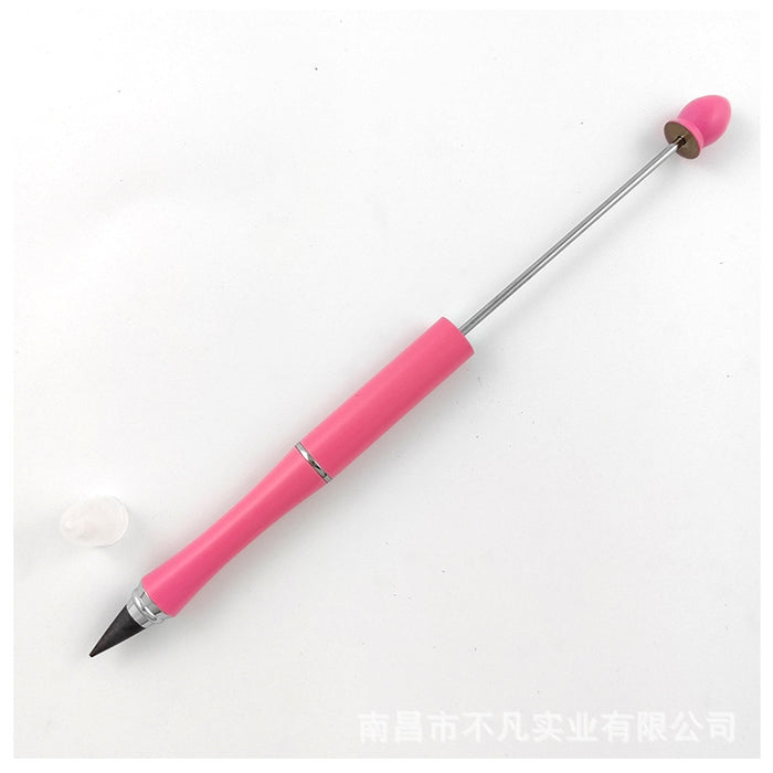 Wholesale Beadable Pens DIY Metal  Pencil With Eraser JDC-PC-BF004