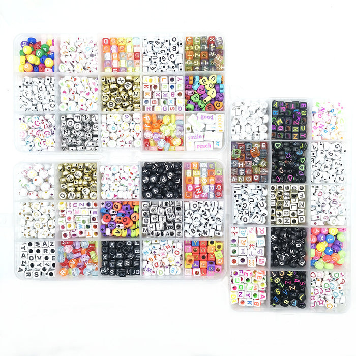 Wholesale Acrylic Beads DIY Beaded Beads For Bracelets MOQ≥5 JDC-DIY-BiN003