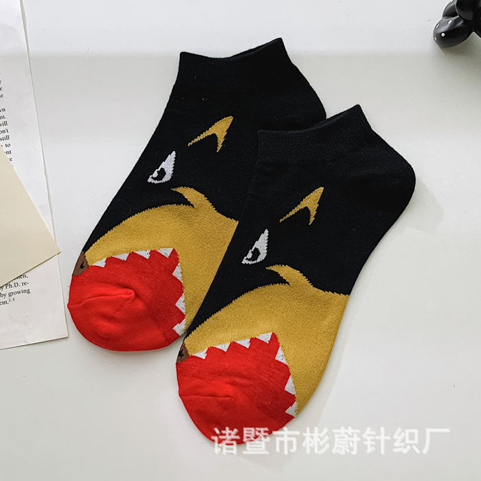 Wholesale spring and summer socks female cartoon cute short tube student socks MOQ≥3 JDC-SK-BinW003