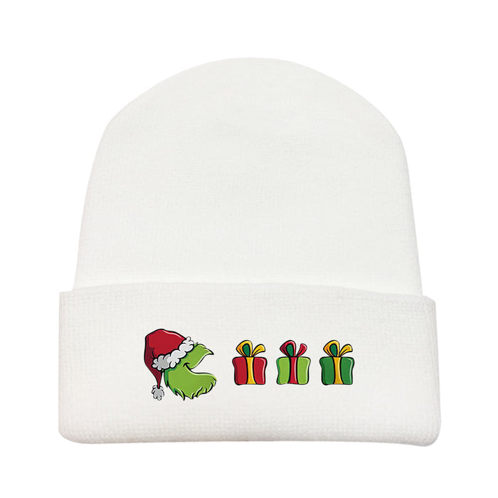 Wholesale Hat Acrylic Fiber Warm Christmas Cartoon Knitted Hat JDC-FH-YCFS001