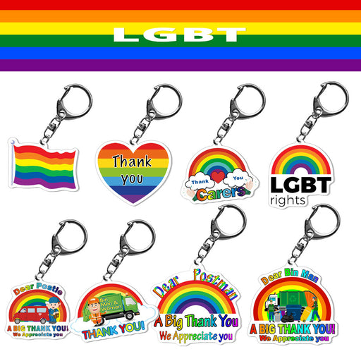 Jewelry WholesaleWholesale Pride Day LGBT Acrylic Keychain MOQ≥2 JDC-KC-XMY001 Keychains 星漫语 %variant_option1% %variant_option2% %variant_option3%  Factory Price JoyasDeChina Joyas De China