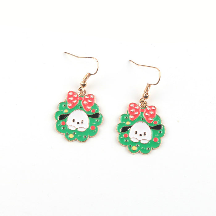 Wholesale Christmas Alloy Earrings JDC-ES-FuYu001