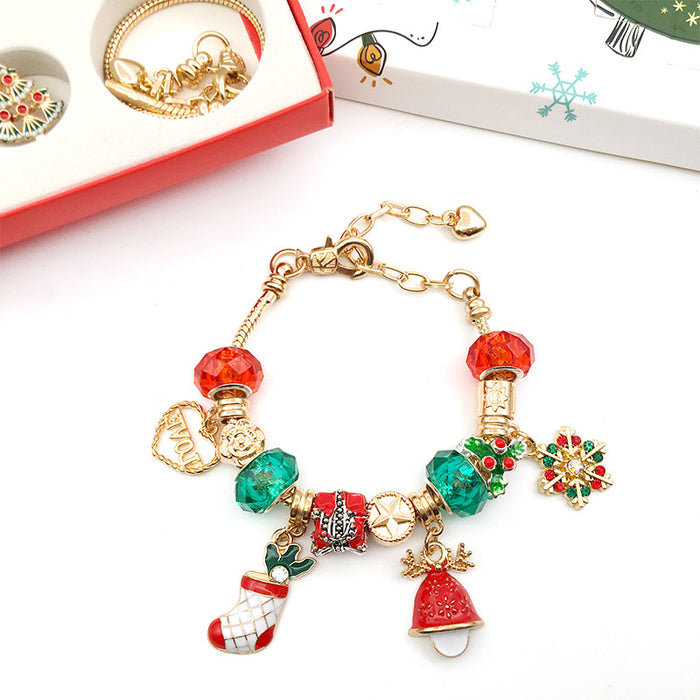 Wholesale Bracelet Alloy Enamel Christmas DIY Bracelet Set MOQ≥2sets JDC-BT-ZhongF004