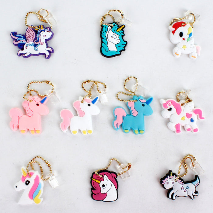 Wholesale Mobile Phone Dust Plug PVC Cute Unicorn Pendant MOQ≥3 JDC-PC-ZhongJ005