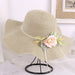 Jewelry WholesaleWholesale Papyrus Flower Strap Straw Hat MOQ≥2 JDC-FH-XLv001 Fashionhat 轩吕 %variant_option1% %variant_option2% %variant_option3%  Factory Price JoyasDeChina Joyas De China