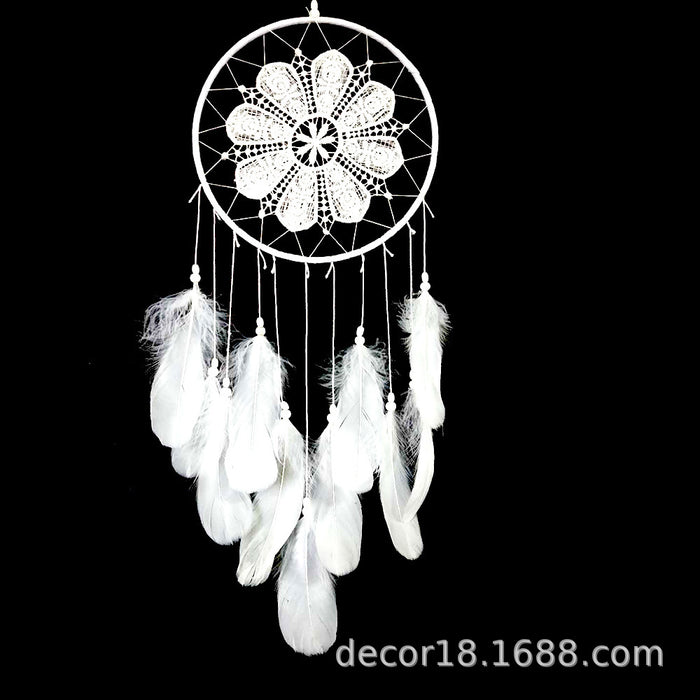 Wholesale Goose Feather Lace Dreamcatcher JDC-DC-ShiJia002