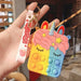 Jewelry WholesaleWholesale Silicone Decompression Coin Purse Keychain JDC-KC-FeiRun020 Keychains 飞润 %variant_option1% %variant_option2% %variant_option3%  Factory Price JoyasDeChina Joyas De China