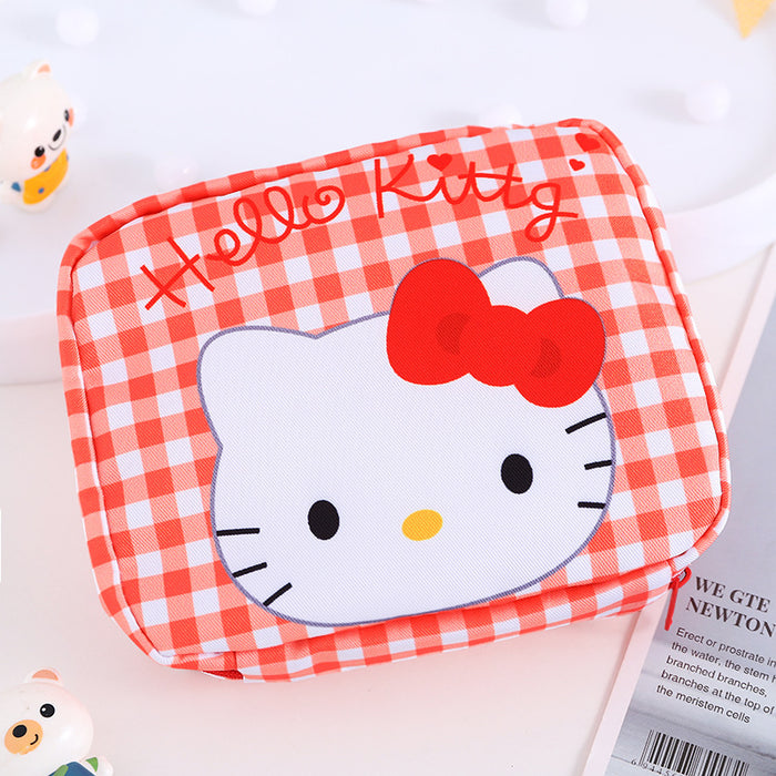 Wholesale Cartoon Oxford Cloth Sanitary Pad Storage Cosmetic Bag (F) MOQ≥3 JDC-CB-Xinka001