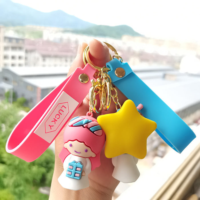 Wholesale keychain pvc doll cute key pendant cartoon MOQ≥2 JDC-KC-KDian006