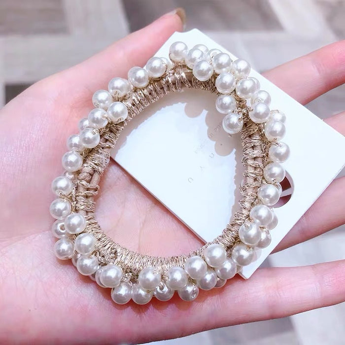 Jewelry WholesaleWholesale hand-strung pearl hair band JDC-HS-HaoF001 Hair Scrunchies 浩福 %variant_option1% %variant_option2% %variant_option3%  Factory Price JoyasDeChina Joyas De China