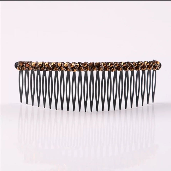 Wholesale Hair Clips Inverted Comb Crystal Plastic JDC-HC-ShiX004