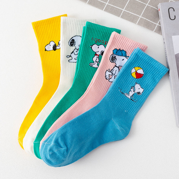 Jewelry WholesaleWholesale color cute cartoon candy color stockings high top JDC-SK-XiaoYi005 Sock 小蚁 %variant_option1% %variant_option2% %variant_option3%  Factory Price JoyasDeChina Joyas De China