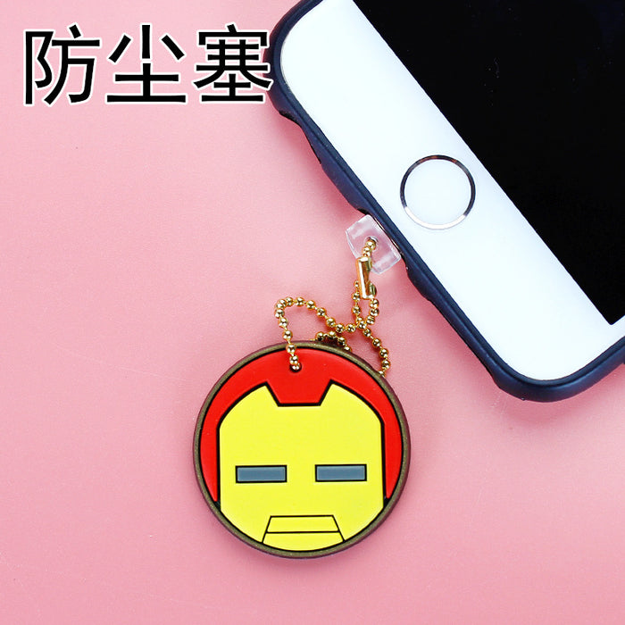 Wholesale Mobile Phone Dust Plug PVC Cute Cartoon Pendant MOQ≥3 JDC-PC-ZhongJ003