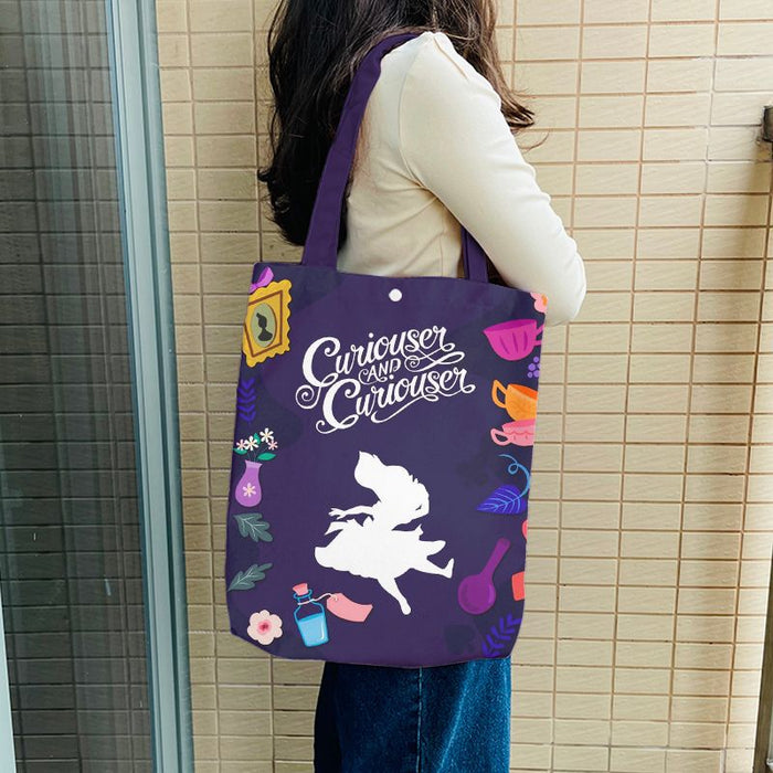 Wholesale shoulder bag Canvas Cartoon Anime Peripherals MOQ≥3 JDC-SD-Tengdi001