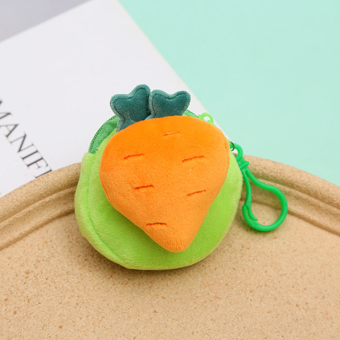 Wholesale keychain small fresh cute cartoon fruit coin purse MOQ≥6 JDC-KC-XiaoKe010