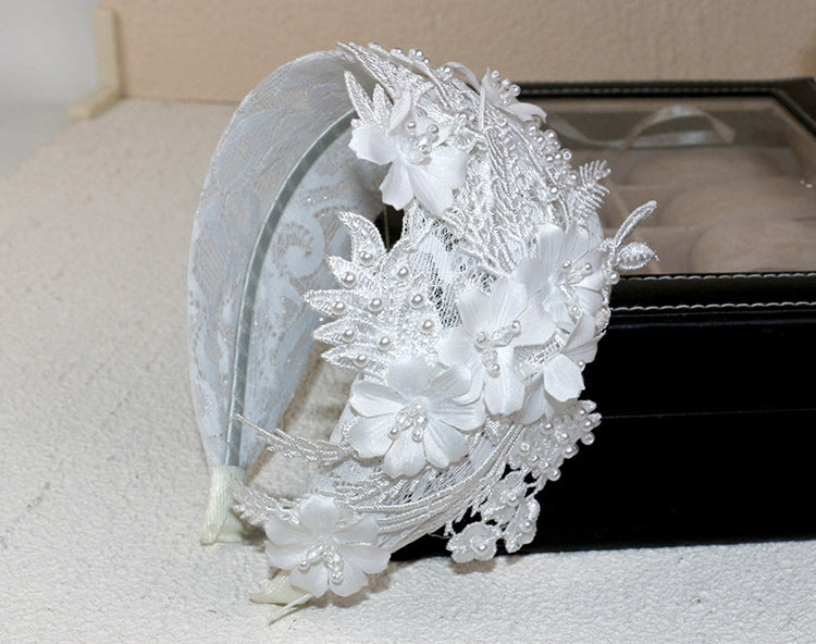 Wholesale Headband Lace Wide Bridal Accessories JDC-HD-HMXS007