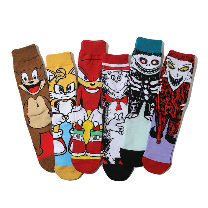 Wholesale Socks Cotton Medium Tube Anime Socks MOQ≥10 JDC-SK-HuiHe029