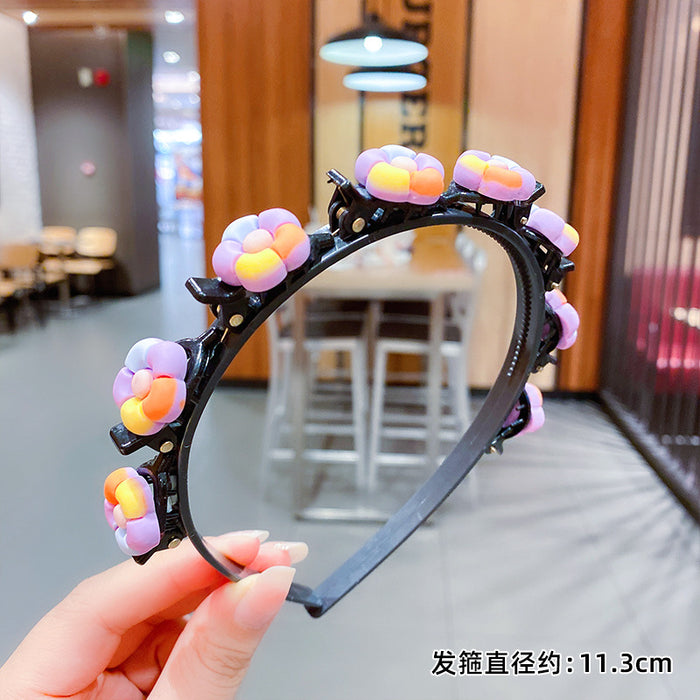 Wholesale Acrylic Summer Kids Hair Clip Headband JDC-HS-Peini002