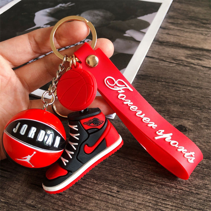 Wholesale star basketball shoes keychain MOQ≥2 JDC-KC-HLv010