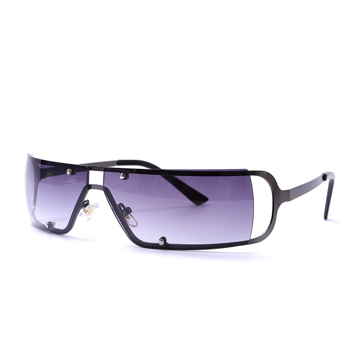 Wholesale Sunglasses PC Small Frame Frameless Cut Edge Oval JDC-SG-GuY004