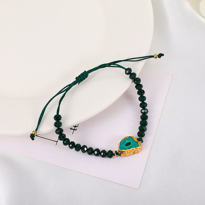 Jewelry WholesaleWholesale acrylic irregular dark green beaded bracelet JDC-BT-D119 Bracelet 晴雯 %variant_option1% %variant_option2% %variant_option3%  Factory Price JoyasDeChina Joyas De China