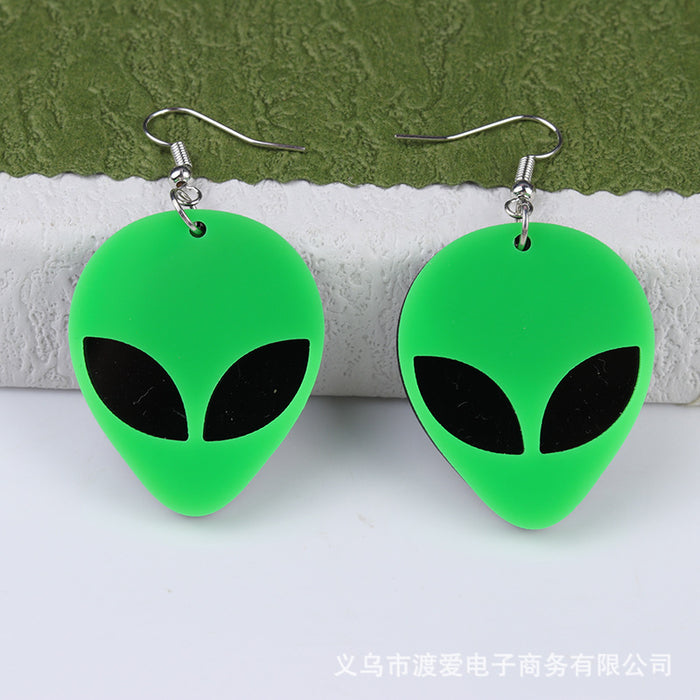 Wholesale Acrylic Alien Earring MOQ≥2 JDC-ES-DUAI012