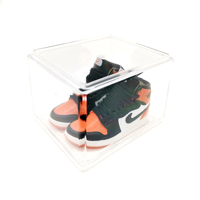 Wholesale Enamel Sneakers Plastic Transparent Box Keychains Ornaments JDC-KC-TuoH008