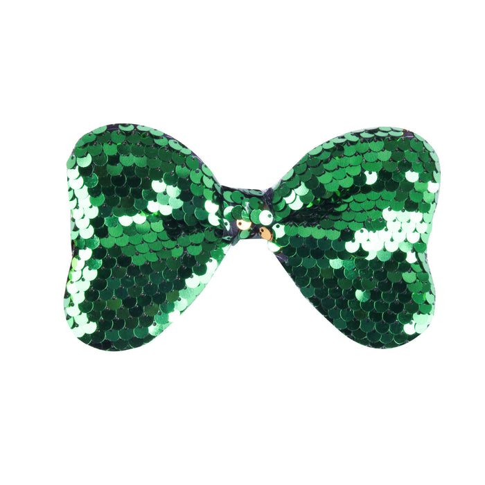 Wholesale Hair Clips Sequin PU Sponge Bow Knot Kids JDC-HC-oumei005