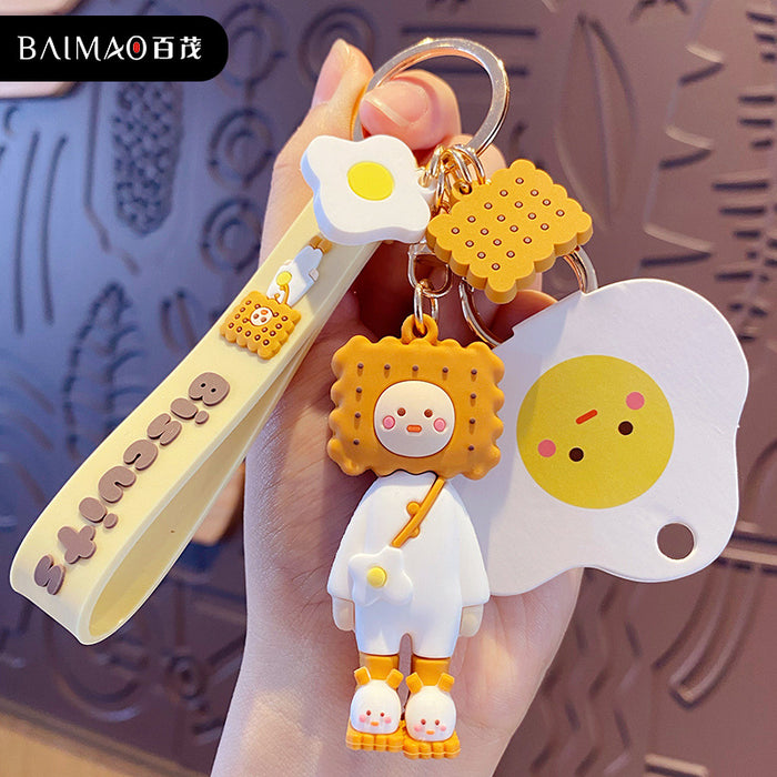 Wholesale cartoon food series key chain JDC-KC-BaiM029