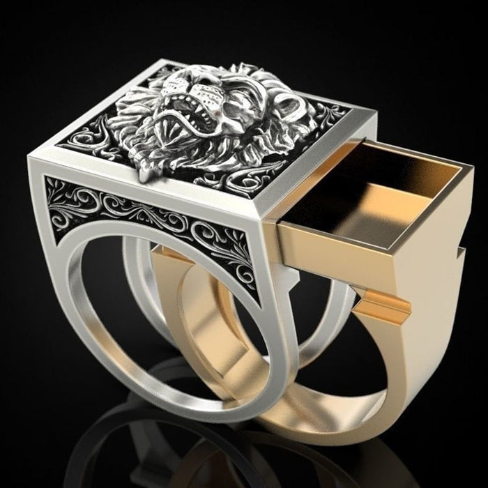 Jewelry WholesaleWholesale Lion Alloy Men's Ring MOQ≥2 JDC-RS-Changy003 Rings 畅赢 %variant_option1% %variant_option2% %variant_option3%  Factory Price JoyasDeChina Joyas De China