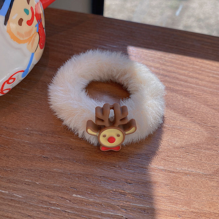 Cute Christmas Wholesale Hair Scrunchies Plush JDC-HS-Hankou005