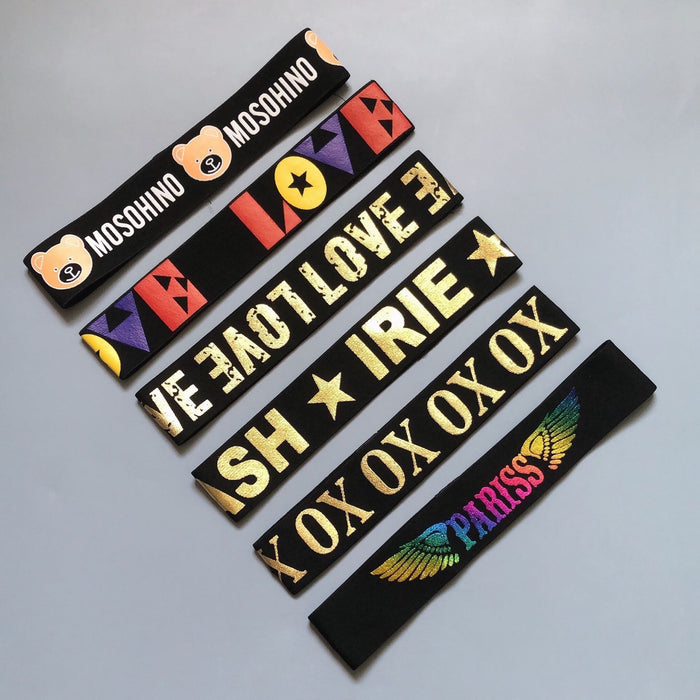 Wholesale Kids HIPHOP Hip-hop Sports Headband Letters JDC-HD-LiJ003