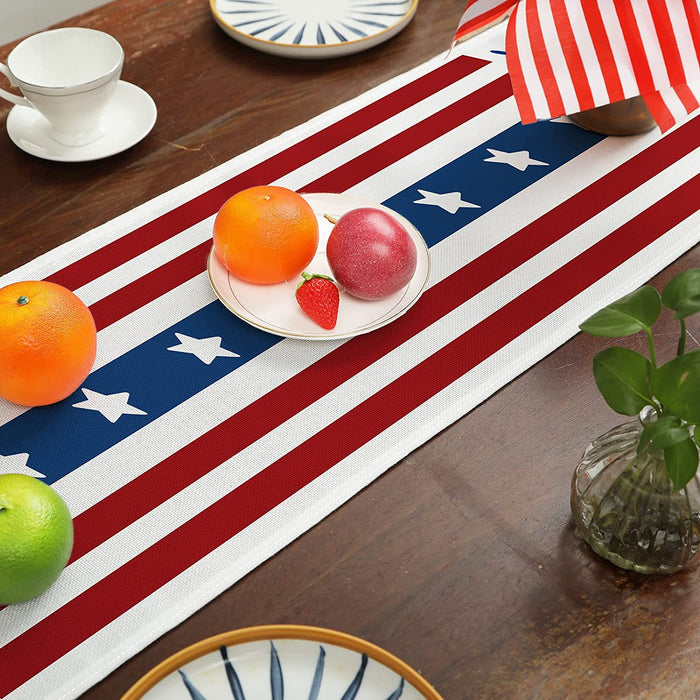 Wholesale 4th of July Independence Day Linen Tablecloth MOQ≥2 JDC-TC-OuH006