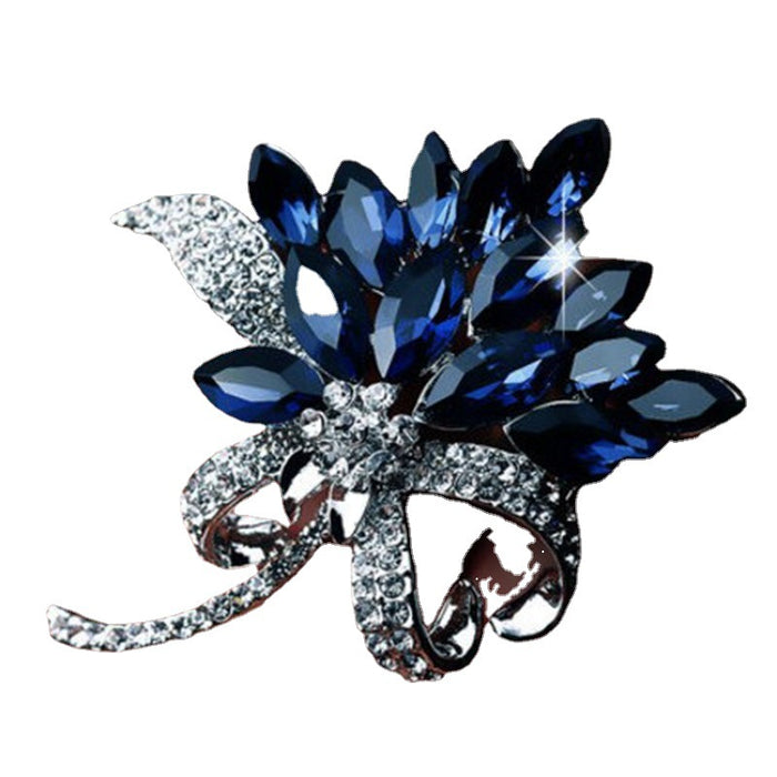 Wholesale Brooches Alloy Rhinestone Flowers JDC-BC-PREMYQ001