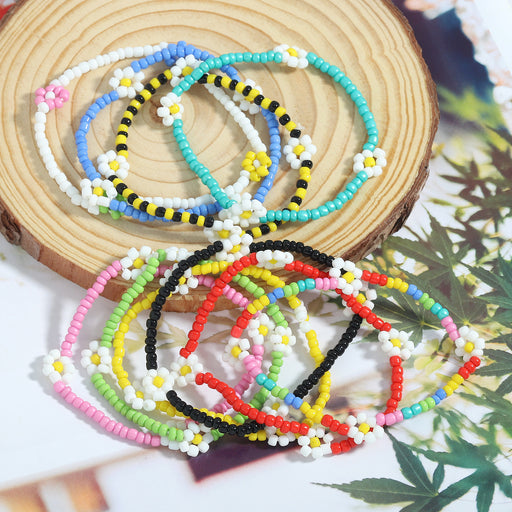 Jewelry WholesaleWholesale Acrylic Rice Beads Beaded Bracelet MOQ≥2 JDC-BT-SYu001 Bracelet 世玉 %variant_option1% %variant_option2% %variant_option3%  Factory Price JoyasDeChina Joyas De China