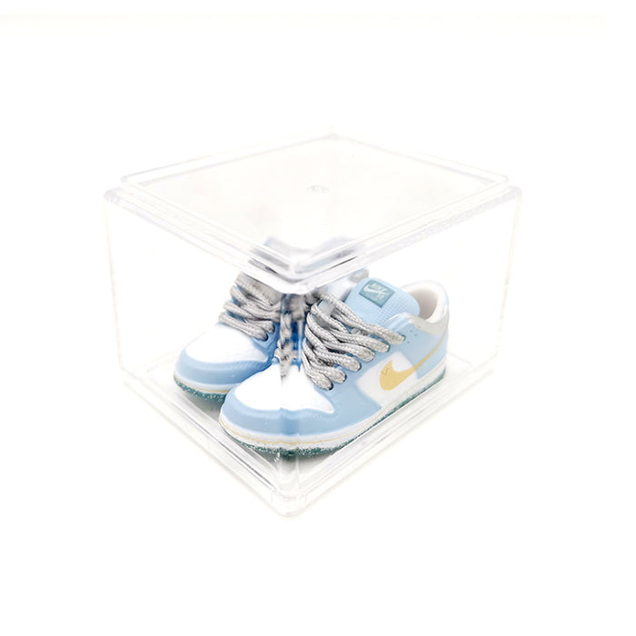 Wholesale Enamel Sneakers Plastic Transparent Box Keychains Ornaments JDC-KC-TuoH007