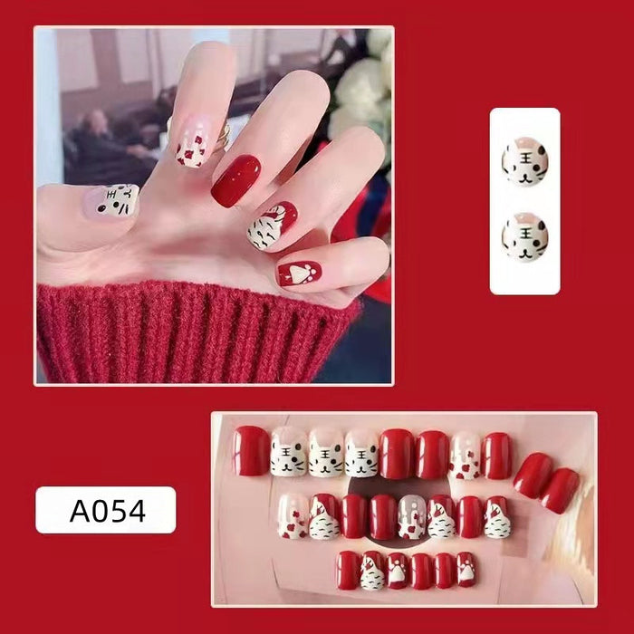 Wholesale Detachable Nail Stickers 24 Pieces/Box JDC-NS-HFan001