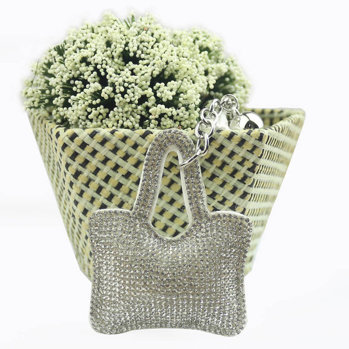 Llavero de aleación de mini bolsas de diamantes al por mayor JDC-KC-Huisen007