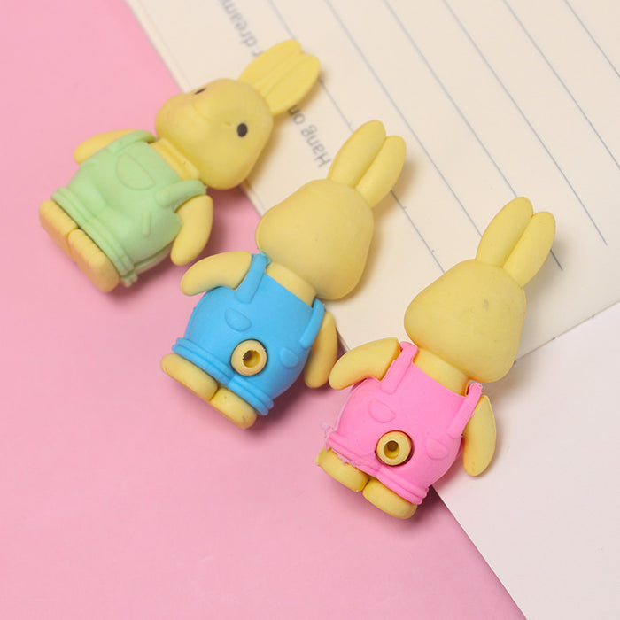 wholesale rubber rabbit cartoon MOQ≥10 JDC-ERA-QHJ001