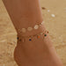 Jewelry WholesaleWholesale color drip geometry cutout disc double layer anklet JDC-AS-C020 Anklet 陌茗 %variant_option1% %variant_option2% %variant_option3%  Factory Price JoyasDeChina Joyas De China