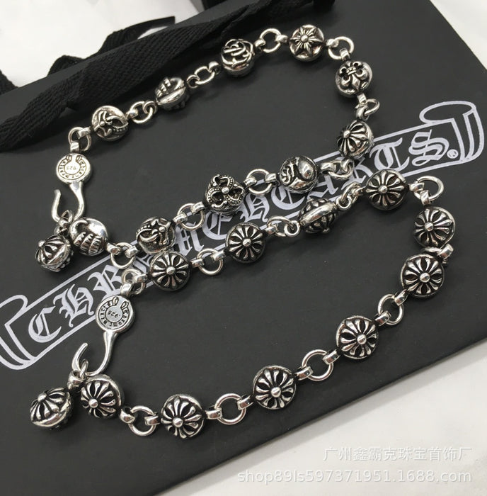 Wholesale Bracelet Copper Punk Personality Cross Chain JDC-BT-XBK004