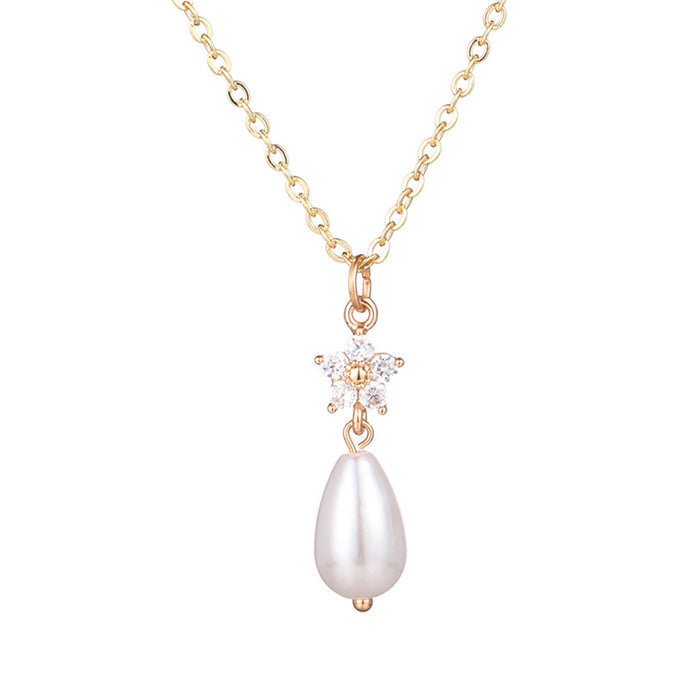 Jewelry WholesaleWholesale locked pearl single layer gold alloy necklace JDC-NE-KJ211 Necklaces 坤杰 %variant_option1% %variant_option2% %variant_option3%  Factory Price JoyasDeChina Joyas De China