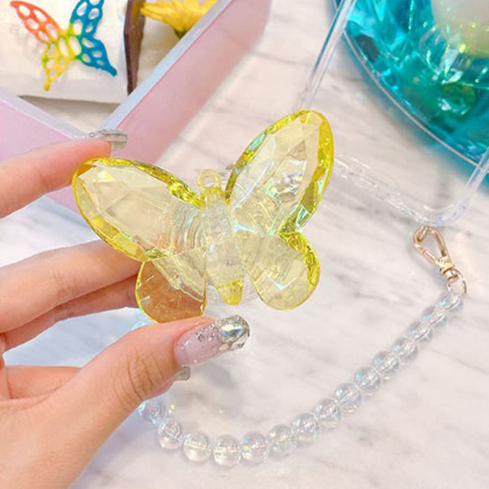 Wholesale Grips Crystal Butterfly Phone Holder Mobile Phone Holder JDC-PS-Baiying008