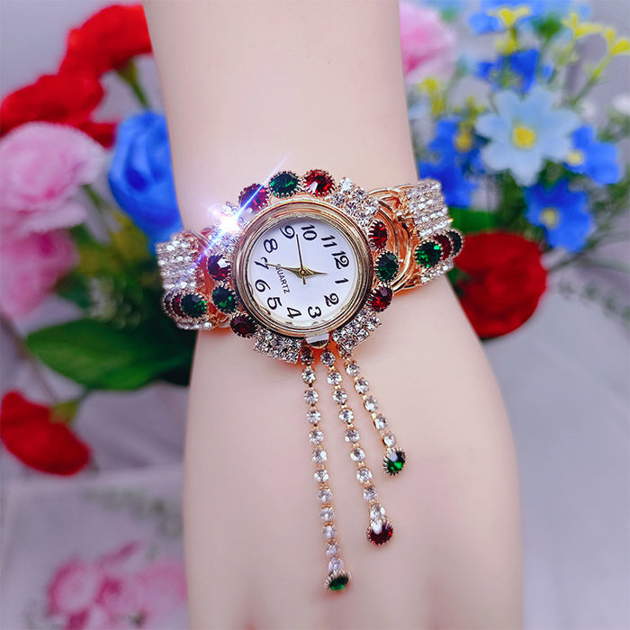 Wholesale Eco-Friendly Copper Diamond Ladies Watches MOQ≥2 JDC-WH-YuY001