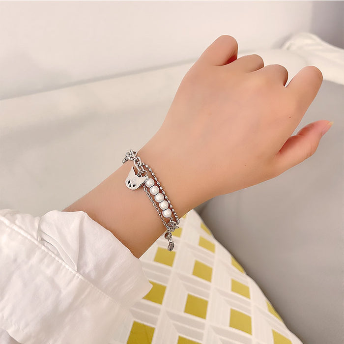 Wholesale Cartoon Pearl Bracelet MOQ≥2 JDC-BT-ChenY010