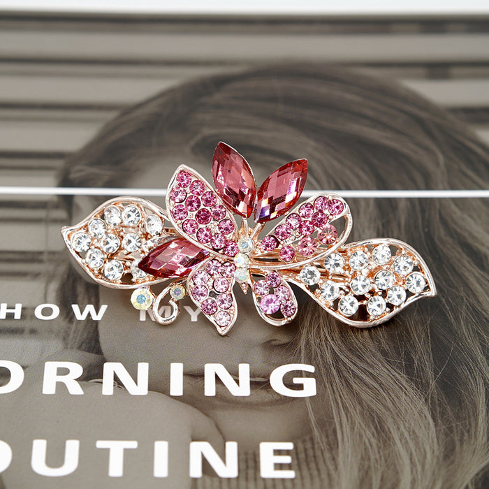 Jewelry WholesaleWholesale butterfly flying crystal diamond hairpin JDC-HC-HG010 Hair Clips 花顾 %variant_option1% %variant_option2% %variant_option3%  Factory Price JoyasDeChina Joyas De China