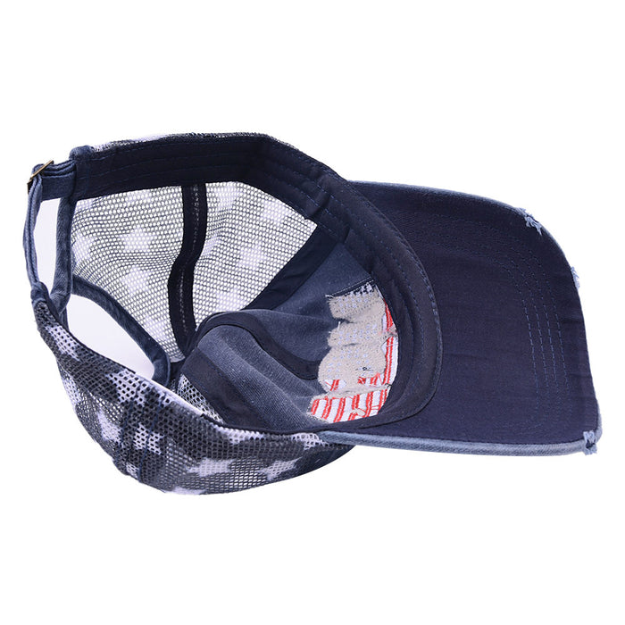 Wholesale Embroidered Hole Ponytail Baseball Cap MOQ≥2 JDC-FH-WenR008