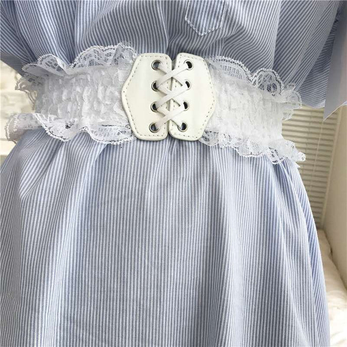 Jewelry WholesaleWholesale Lace Corset Belt Women's Cute Waist Thin Belt JDC-WB-FangH007 Womenbelt 芳蕙 %variant_option1% %variant_option2% %variant_option3%  Factory Price JoyasDeChina Joyas De China