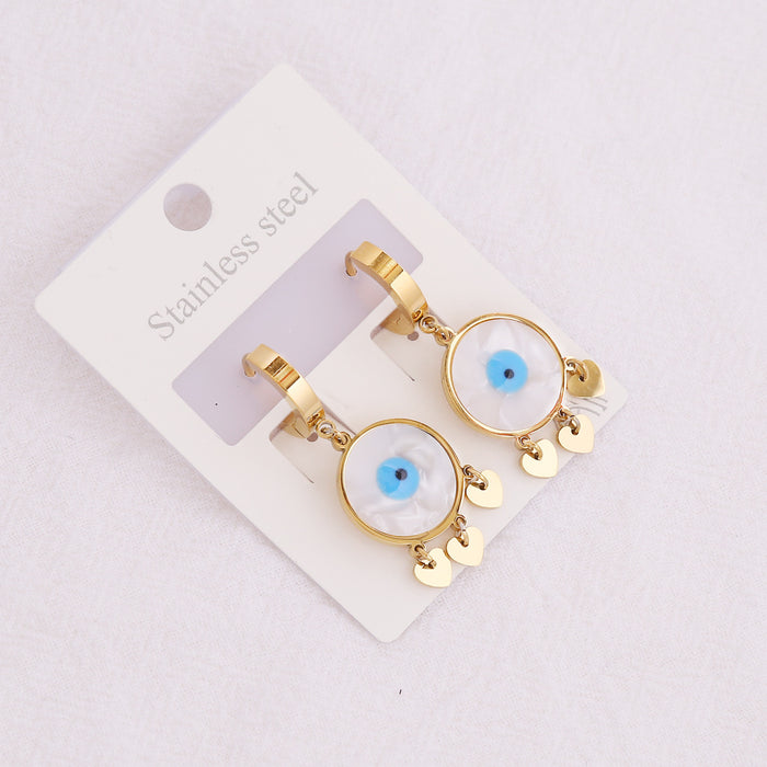 Wholesale Devil's Eye Stainless Steel Earrings JDC-ES-Bingm015