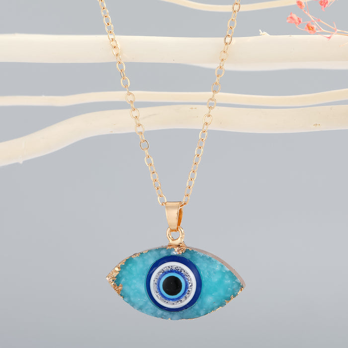 Jewelry WholesaleWholesale Demon Eye Plastic Resin Necklace MOQ≥6 JDC-NE-Juej002 Necklaces 觉际 %variant_option1% %variant_option2% %variant_option3%  Factory Price JoyasDeChina Joyas De China